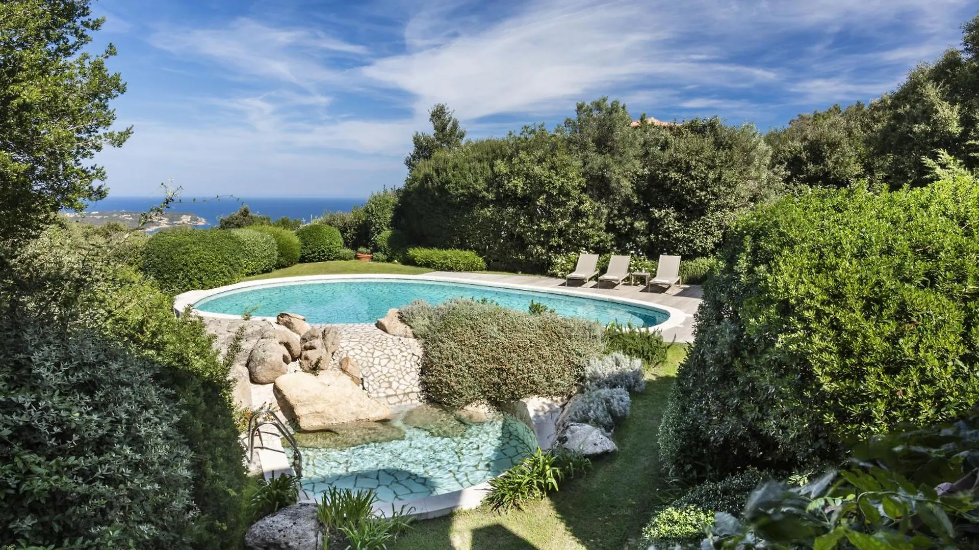 Villa Pevero Vista Mare Con Piscina E Palestra Abbiadori Italia